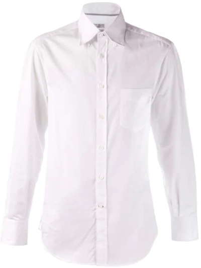 Shop Brunello Cucinelli Button Down Shirt In White