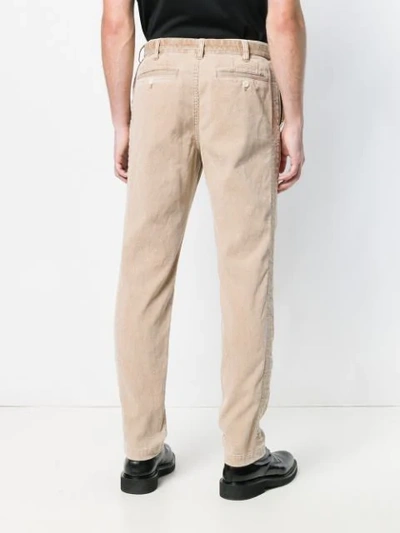 Shop Sacai Corduroy Trousers - Neutrals