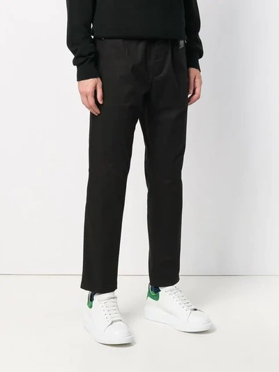 Shop Dolce & Gabbana Basic Drawstring Track Pants In Black