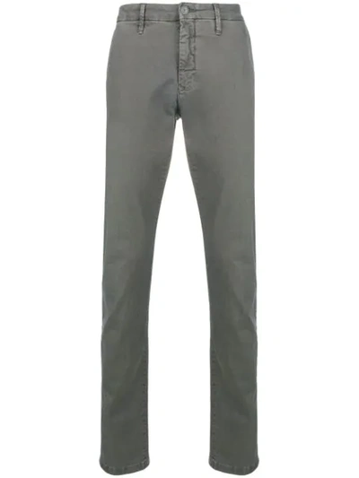 Shop Siviglia Slim Fit Trousers In Grey