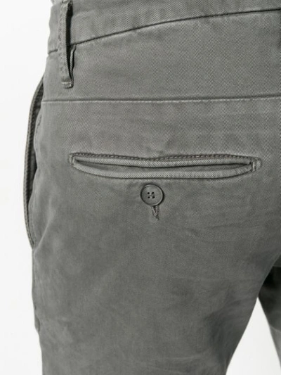 Shop Siviglia Slim Fit Trousers In Grey