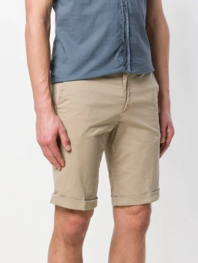 Shop Briglia 1949 Cuff Bermuda Shorts - Neutrals