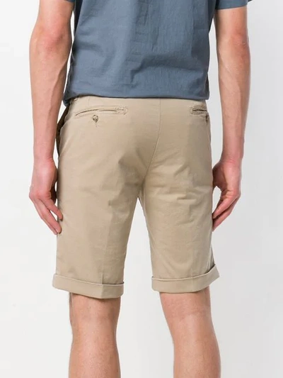 Shop Briglia 1949 Cuff Bermuda Shorts - Neutrals