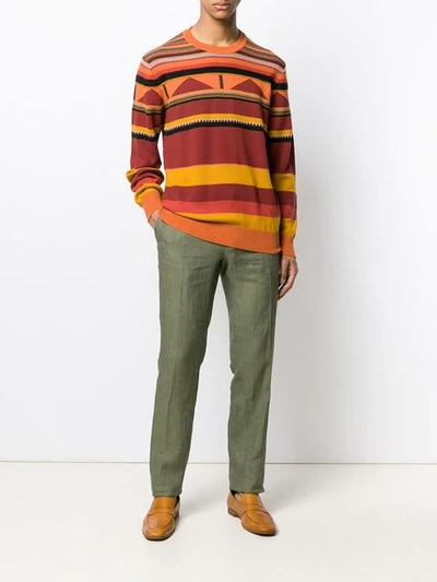 Shop Etro Gemusterter Pullover - Orange