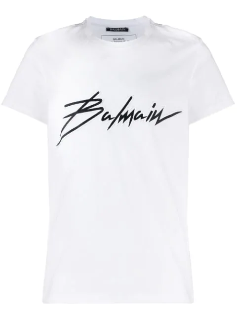 balmain white t shirt