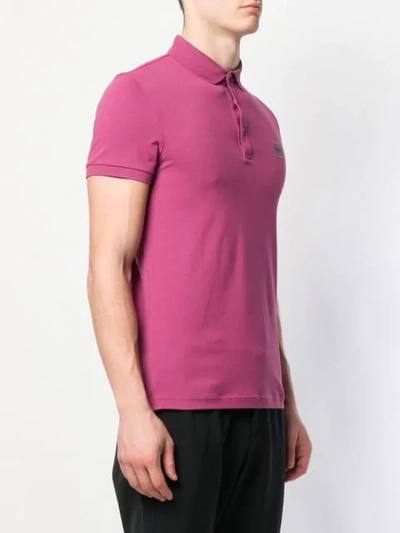 Shop Hugo Boss Polo Shirt In Purple
