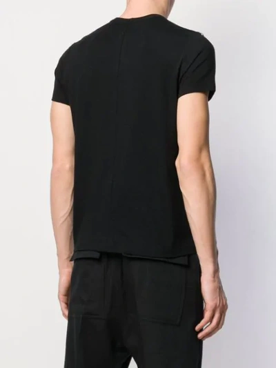 Shop Rick Owens Strap Detail T-shirt In 0921 Black/natural