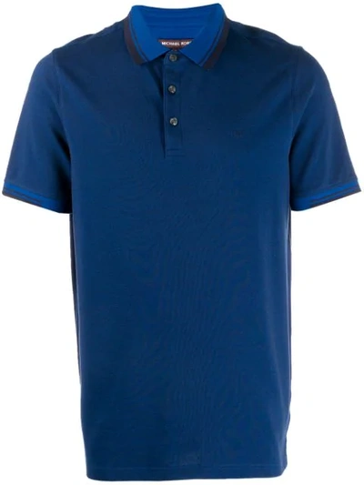 Shop Michael Michael Kors Classic Polo Shirt In Blue