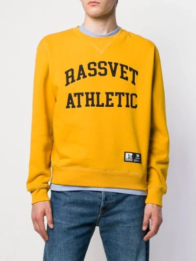 Shop Rassvet Printed Sweatshirt In Yellow