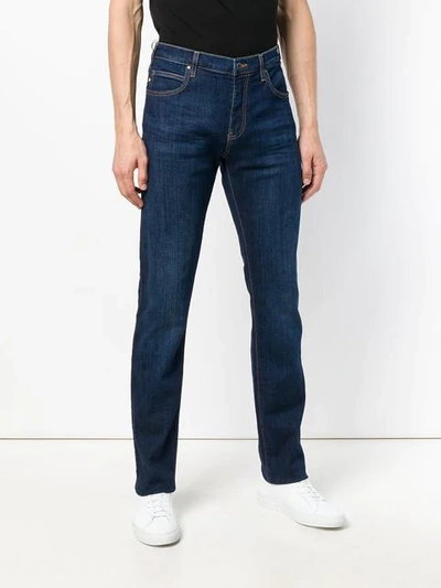 Shop Armani Jeans Regular Fit J45 Jeans In Blue