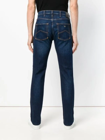 Shop Armani Jeans Regular Fit J45 Jeans In Blue