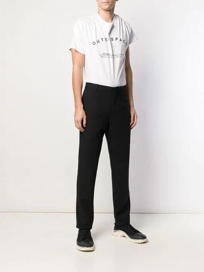 Shop Ann Demeulemeester Plain Tailored Trousers In Black