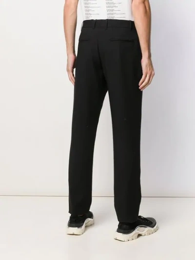 ANN DEMEULEMEESTER 格纹西裤 - 黑色