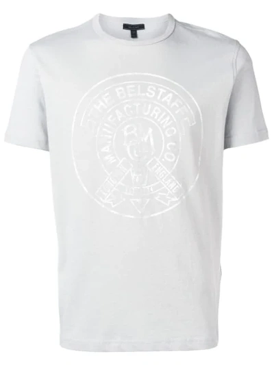 Shop Belstaff Printed Logo T In Grey
