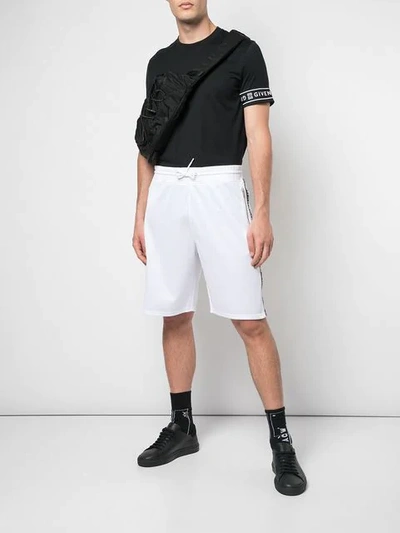 GIVENCHY CLASSIC JERSEY SHORTS - 白色