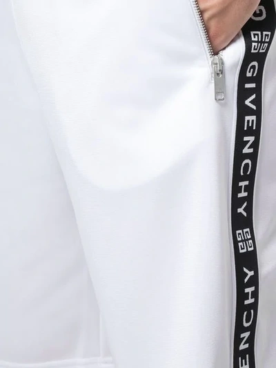 Shop Givenchy Classic Jersey Shorts In White ,black