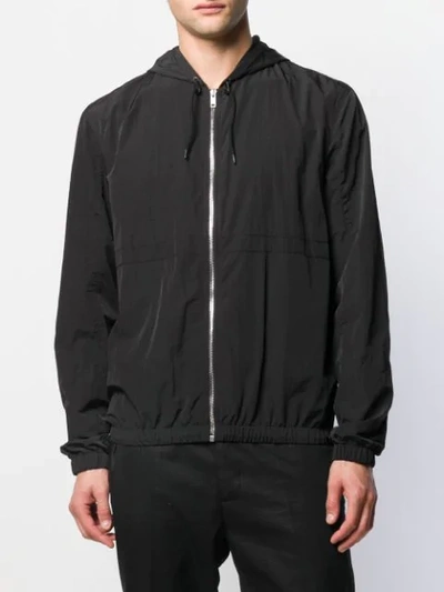 Shop Givenchy Rear Logo Bomber Jacket In Black