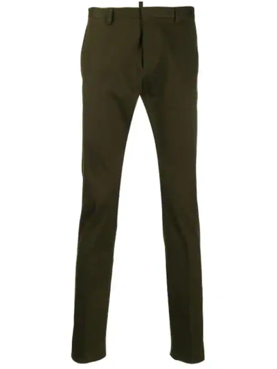 Shop Dsquared2 Skinny-fit Tailored Trousers In Green