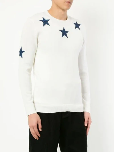 Shop Guild Prime Stars Knit Sweater In White
