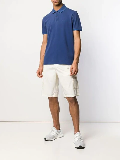 Shop Woolrich Classic Polo Shirt In Blue