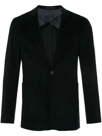 Shop Cerruti 1881 Corduroy Single-breasted Blazer In Black
