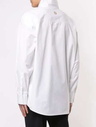 Shop Wooyoungmi Oversized Shirt In White
