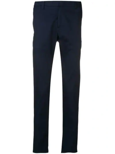 Shop Dondup Basic Chinos In Blue