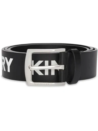 Shop Burberry Kingdom Print Belt In Black