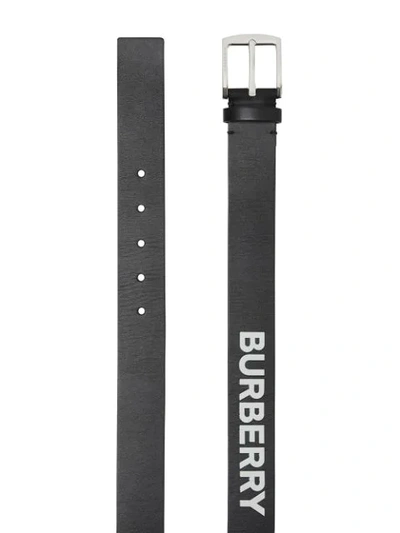 Shop Burberry Kingdom Print Belt In Black