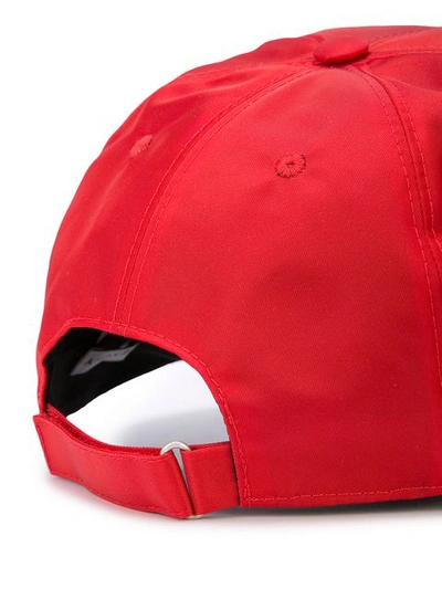 Shop Givenchy Logo Patch Baseball Cap In Red