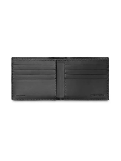Shop Burberry London International Bifold Wallet In Black