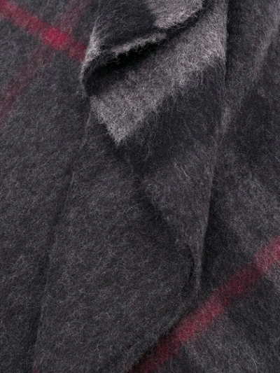 BURBERRY 经典格纹羊绒围巾 - 灰色