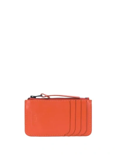 Shop Ami Alexandre Mattiussi Zipped Cardholder In Orange