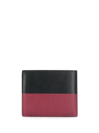 Shop Ferragamo Two-tone Bifold Wallet In Black