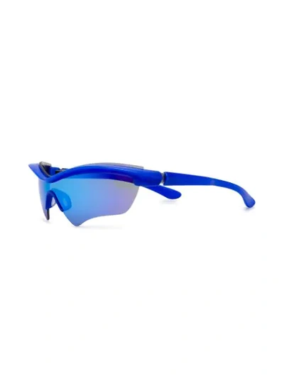 Shop Mykita X Maison Margiela Sunglasses In Blue
