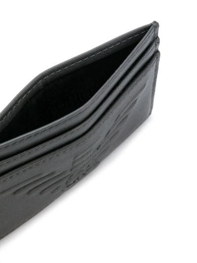 Shop Emporio Armani Logo Cardholder Wallet In Grey