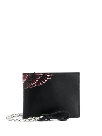 Shop Marcelo Burlon County Of Milan Angel Print Billfold Wallet In Black