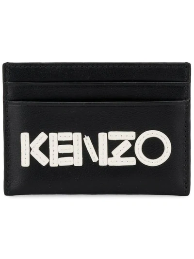 Shop Kenzo Small Logo Cardholder In Black