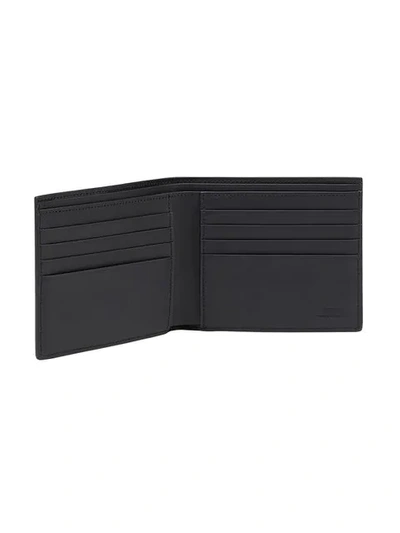 Shop Fendi Ff Logo Bi-fold Wallet In Black