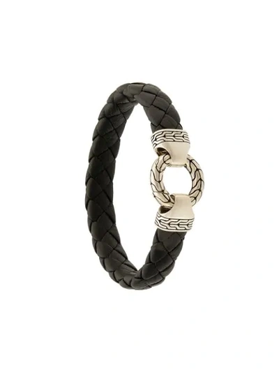Shop John Hardy Classic Chain Ring Clasp Bracelet In Black