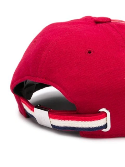 Shop Moncler Logo Hat In Red