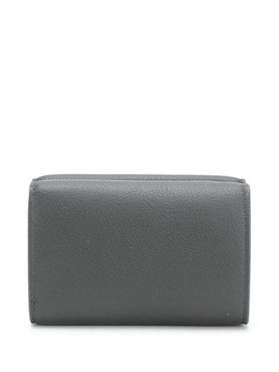 Shop Balenciaga Bal Papier Mini Wallet In Grey