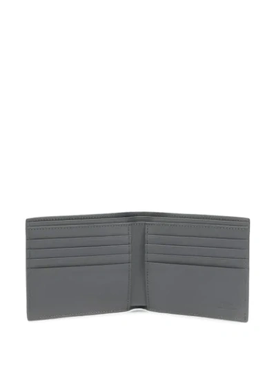 Shop Fendi 'ff' Motif Print Wallet In Grey