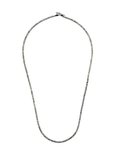 Shop M Cohen Beaded Necklace In Silver