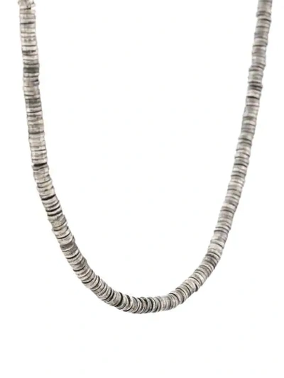 Shop M Cohen Beaded Necklace In Silver
