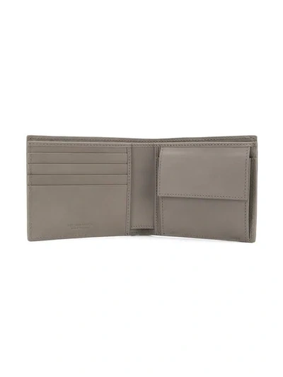 Shop Bottega Veneta Foldable Mini Wallet In Grey