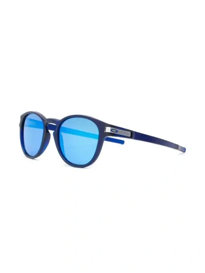 Shop Oakley Latch Sunglasses In Blue