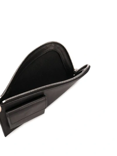 Shop Rick Owens Pencil Pocket Wallet In Black