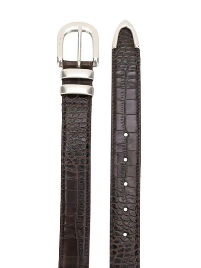 Shop Etro Adjustable Buckle Belt - Brown