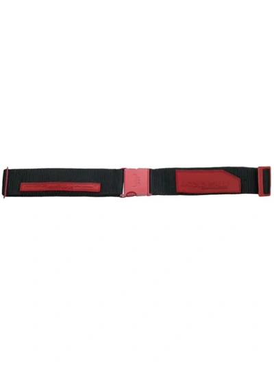 Shop A-cold-wall* Industrial Belt With Patches In Black